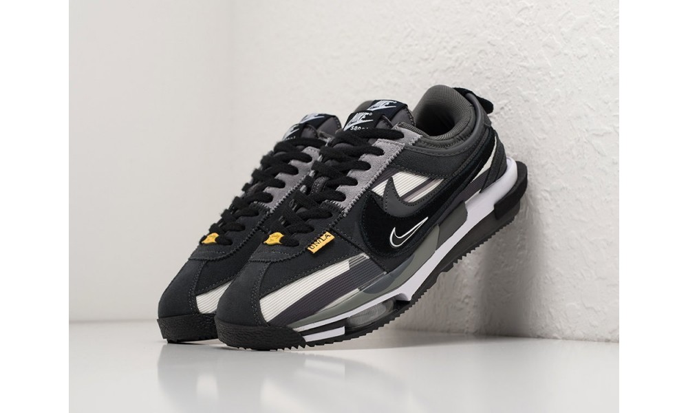 Union x Sacai x Nike Cortez 4.0 Grey Black